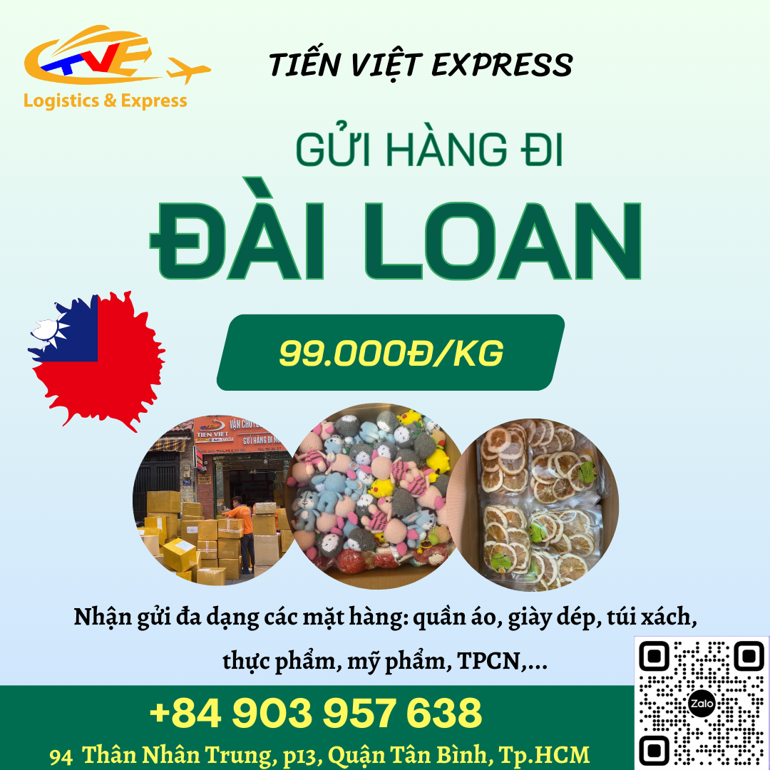 Gửi hàng đi Đài Loan - Tiến Việt Express